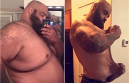 Trút bỏ 136 kg, chàng trai Mỹ biến hình ngoạn mục