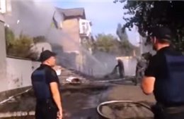Kênh truyền hình Ukraine bị đốt phá ngay giữa thủ đô