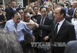 Báo chí Pháp đưa  đậm nét chuyến thăm của Tổng thống Hollande tới Việt Nam