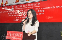 Cộng đồng người Việt tại Macau mít tinh mừng Quốc khánh