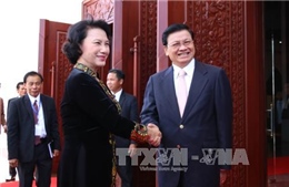 Chủ tịch Quốc hội Nguyễn Thị Kim Ngân hội kiến Thủ tướng Lào 