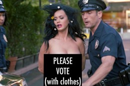 Madonna, Katy Perry khỏa thân kêu gọi người Mỹ đi bỏ phiếu