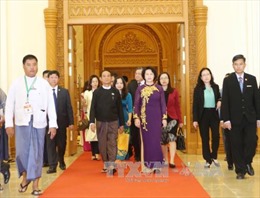 Chủ tịch Quốc hội Nguyễn Thị Kim Ngân hội kiến Chủ tịch Hạ viện Myanmar