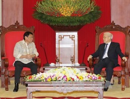 Tổng Bí thư Nguyễn Phú Trọng tiếp Tổng thống Philippines 