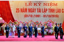 Lào Cai kỷ niệm 25 năm tái lập tỉnh