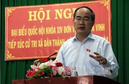 Đồng chí Nguyễn Thiện Nhân tiếp xúc cử tri tỉnh Trà Vinh