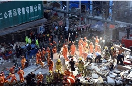 Sập nhà tại Trung Quốc, 8 người thiệt mạng