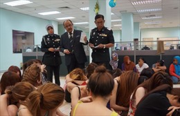 Giải cứu 26 phụ nữ Việt Nam khỏi động mại dâm ở Malaysia