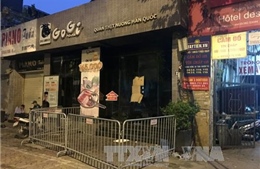 Dập tắt vụ cháy nhà hàng nướng Hàn Quốc phố Hai Bà Trưng