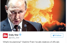 Nga phản pháo báo lá cải Anh đưa tin sai lệch về ông Putin