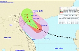 13h trưa mai, tâm bão vào bờ biển Quảng Ninh-Hải Phòng