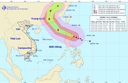 Tin bão gần Biển Đông - siêu bão Haima