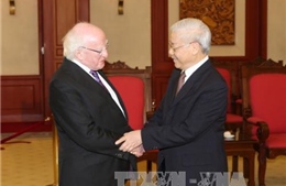 Tổng Bí thư Nguyễn Phú Trọng tiếp Tổng thống Ireland Michael D. Higgins