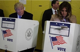 Ứng cử viên Trump đi bỏ phiếu tại New York
