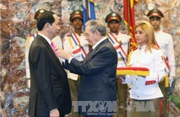 Chủ tịch nước Trần Đại Quang gửi điện cảm ơn Chủ tịch Cuba 