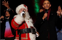 Ông Obama hát Jingle Bells lần cuối tại Nhà Trắng