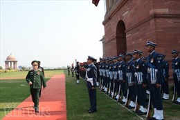 Đại tướng Ngô Xuân Lịch thăm hữu nghị chính thức Ấn Độ