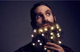 Giáng sinh này, đàn ông Anh trang trí "cây râu Noel"