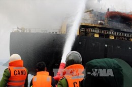 Bà Rịa-Vũng Tàu: Cháy tàu chở hơn 4.600 tấn ngô 