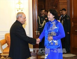 Tổng thống Ấn Độ đánh giá cao chuyến thăm của Chủ tịch Quốc hội Việt Nam