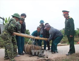 Phát hiện quả bom nặng 450 kg tại Hưng Yên