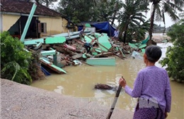 Bình Định đến Ninh Thuận mưa to, nguy cơ lũ lên lại