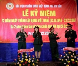 Hội cựu chiến binh tại Séc kỷ niệm Ngày truyền thống Quân đội Việt Nam