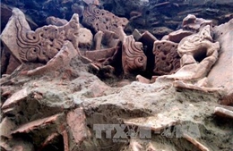 Lò nung vật liệu thời Trần được phát hiện tại Yên Bái 