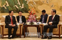 Phó Chủ tịch MTTQ Trần Thanh Mẫn hội kiến Chủ tịch Chính hiệp Toàn quốc Trung Quốc