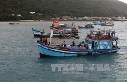Lai dắt tàu cá cùng 5 ngư dân bị nạn trên biển về bờ an toàn