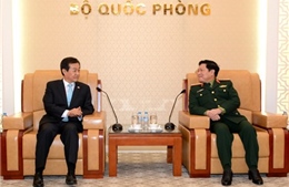 Đại tướng Ngô Xuân Lịch tiếp Thứ trưởng Bộ Quốc phòng Hàn Quốc 