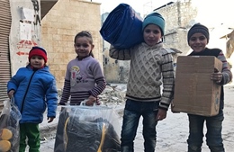 Trẻ em Nga gửi 45 tấn quà Năm Mới cho bạn bè Syria