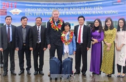 Đón 190 khách quốc tế đến Huế bằng đường hàng không
