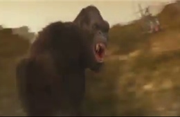 King Kong vượt qua rừng lửa trong cảnh quay ở Việt Nam