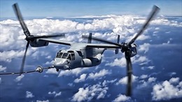 Mỹ nối lại diễn tập tiếp liệu máy bay Osprey ở Nhật Bản