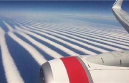 Lạ lùng, mây &#39;xếp hàng&#39; thẳng tắp ở Australia