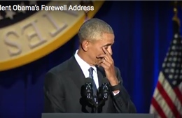 Chuẩn bị từ biệt Nhà Trắng, ông Obama nói lời đáy lòng về vợ con trong nước mắt