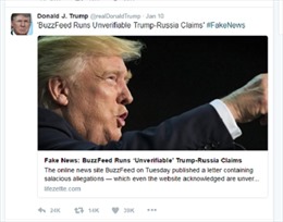 Twitter, nơi đăng đàn trút giận của ông Trump về cáo buộc câu kết với Nga