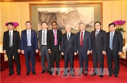 Tổng Bí thư Nguyễn Phú Trọng tiếp lãnh đạo một số doanh nghiệp Trung Quốc