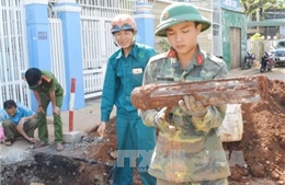   Phát hiện 150 quả đạn, pháo còn nguyên kíp nổ ở Quảng Trị