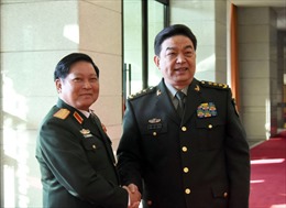 Đại tướng Ngô Xuân Lịch hội kiến Bộ trưởng Quốc phòng Trung Quốc Thường Vạn Toàn