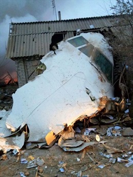 Máy bay Thổ Nhĩ Kỳ nát vụn tại hiện trường, 37 người thiệt mạng