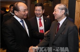 Thủ tướng Nguyễn Xuân Phúc gặp gỡ báo chí quốc tế tại Davos