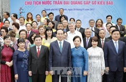 Chủ tịch nước mong muốn bà con Việt kiều phát huy truyền thống &#39;con Lạc, cháu Hồng&#39; 
