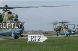 Trực thăng Nga phối hợp ăn ý trong tập trận không quân mở màn 2017