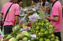 Phiên chợ 'độc' phục vụ sản phẩm an toàn giáp Tết