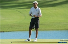 Ngày đầu tiên làm thường dân, ông Obama thảnh thơi chơi golf