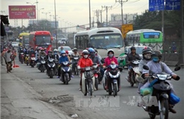 Giao thông tại TP Hồ Chí Minh đã đông đúc trở lại sau Tết 