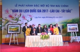 Phát hành bộ tem chào mừng "Năm du lịch quốc gia 2017 Lào Cai -Tây Bắc" 