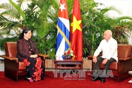 Phó Chủ tịch Quốc hội Tòng Thị Phóng gặp các lãnh đạo Cuba